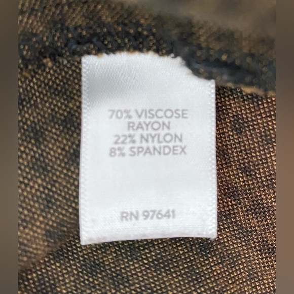 J JILL Women's Ponte High Rise Leggings Black/Acorn Checkered Stretchy Size S - Picture 8 of 11